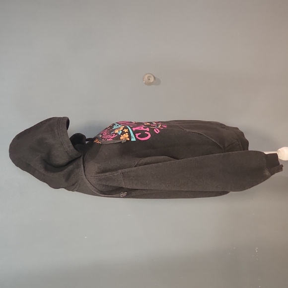 Vintage Y2K Roxy Style California Relax And Enjoy Tropical Floral Grunge Hoodie - Picture 6 of 7